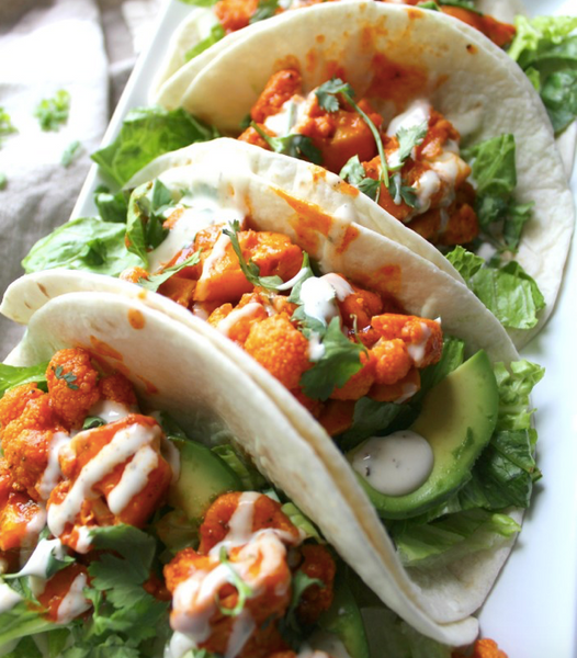 Buffalo Cauliflower Tacos